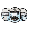 Pet Playpen - 33x15 Pop-Up Dog Kennel with Carry Bag - Portable Play Pen for Dogs, Cats, Rabbits, and Small Animals up to 25lbs by PETMAKER (Blue)