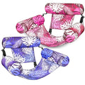 SLOOSH Inflatable Pool Floats Adult,2 Packs Floating Lounge Chairs,Blow up Pool Noodles for Adult Heavy Duty,Floating Chair for Party Summer Water Beach Lake Fun - style: Tropical Leaves-Purple,Pink