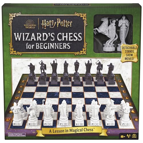 Spin Master Games, Wizarding World of Harry Potter Chess Teacher, Beginner Chess Set, Learn to Play Game for Beginners, Strategy Game for Muggles, for Kids & Family, 2 Players, for Ages 8 & Up - color: Chess Teacher