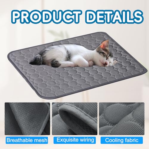 Cooling Dog Mat Extra Large, 28" x 20" Thick & Durable Washable Cooling Mat for Extra Large Dogs, Portable Extended Cooling with Waterproof Color-Changing Arc-Chill Fiber (Q-Max>0.5), Ideal for Summer