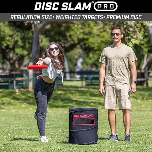 GoSports Disc Slam Game - Classic or PRO - Outdoor Disc Toss Yard and Beach Party Game - color: PRO