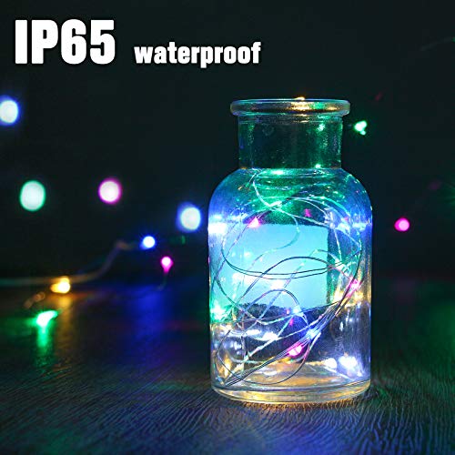 XINKAITE Waterproof LED String Lights - Fairy Starry Lights for Indoor & Outdoor DIY Decoration, Home Parties, Christmas Holiday (10FT/3Meters, Multicolor) - color: Multicolor, size: 10ft