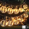 G40 Globe String Lights 60ft LED Shatterproof Hanging Patio Lights, 20+2 Bulbs, Waterproof Connectable for Indoor Outdoor Decor Garden Camping Backyard Spring Easter Gifts for Men Women Him Hubby - style: 60FT (20+2Bulbs)