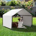 4x4 FT Dog Tent - Outdoor Pet Shade Shelter with UV & Rain Protection, Portable Dog Canopy for Backyard, Camping, Beach - Easy Assembly Steel Frame Waterproof Design for Large Medium Dogs