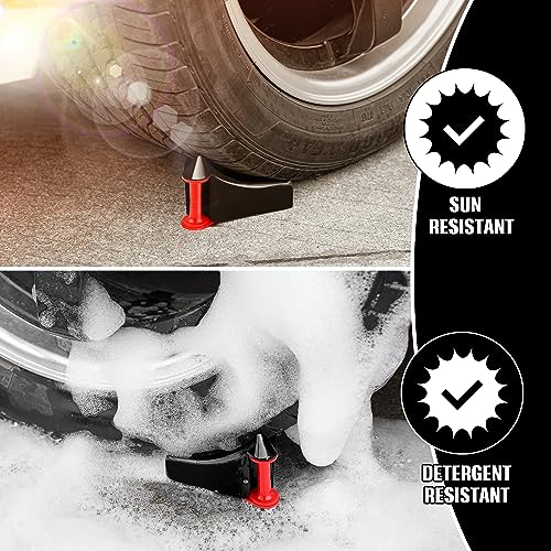 Dreyoo 4 Pcs Car Hose Guide, Tire Hose Roller for Car Washing, Detailing Tire Hoses Guide Preventing Pressure Washer Hoses Stuck Under The Wheels, Plastic Wash Tool to Avoid Snagging(Black) - color: Black