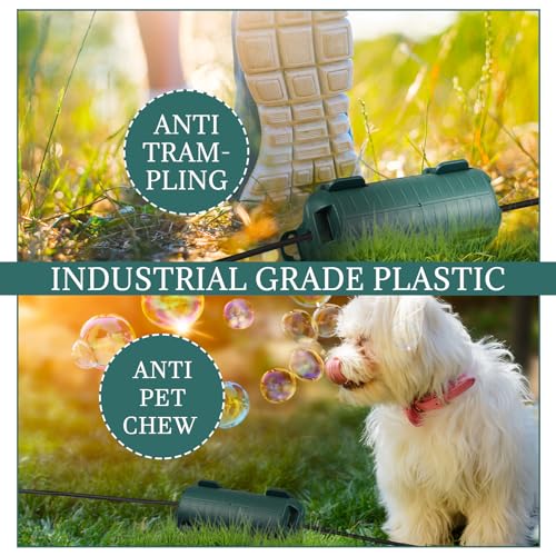 Frienda Outdoor Extension Cord Safety Cover Waterproof Cord Connector Protector Ip44 with 4 Detachable Latches Plug Cover Electrical Safety Box for Holiday Outlet Decoration Lights(Green, 12 Pack)