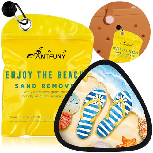 Triangle Sand Remover for Beach Cleaner Eraser for Women Beach Towel Travel Blanket Clip 2 4 6 Quick Dry Oversized Extra Large Thick Think Cloud Turkish Microfiber Bulk Packs Mat Sand Free Sandproof - color: 1pcs Slipper Yellow