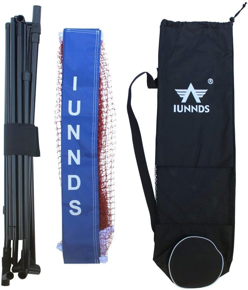 Portable Large Volleyball Badminton Tennis Net with Carrying Bag Stand/Frame 10/14/17/20 FT - size: 17FT