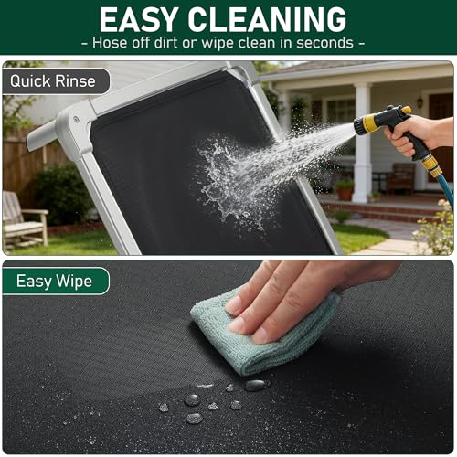 Senneny Chew Proof Elevated Dog Bed Medium Sized Dog, Raised Cot for Indoor Outdoor Camping, Heavy-Duty Chew Resistant Hidden Fabric Indestructible Dog Bed, M, 42" L x 27" W x 6" H - size: M - 42"L x 27"W x 6"H