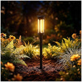 LIANGLOME Solar Pathway Lights Outdoor, Bright Solar Lights Outdoor, Auto On/Off, IP65 Waterproof Solar Garden Lights Solar Powered Landscape Lighting for Yard Patio Walkway Driveway Pathway - size: 1PK