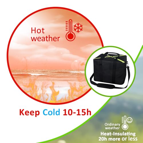 All-in-One Party Cooler Bag with Folding Design and Insulated Compartments -GETTOONE Ideal for Tailgating and Outdoor Events! - size: 15 x 12 x 11 inch