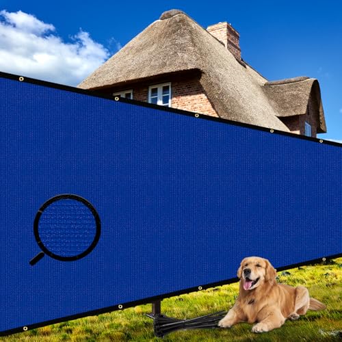 Shade&Beyond 4' X 25' Fence Privacy Screen Heavy Duty 170 GSM Fencing Mesh Shade Net Cover for Wall Garden Yard Backyard Indoor Outdoor Home Decoration, Blue - color: Blue, size: 0 4' x 2 5'