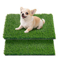 Artificial Pee Grass Pad for Dogs, Fake Grass Replacement Pads for Dog Potty Tray Training Pet Turf, Indoor and Outdoor Mat- 2 Packs (14" x 18") - size: 14" x 18"