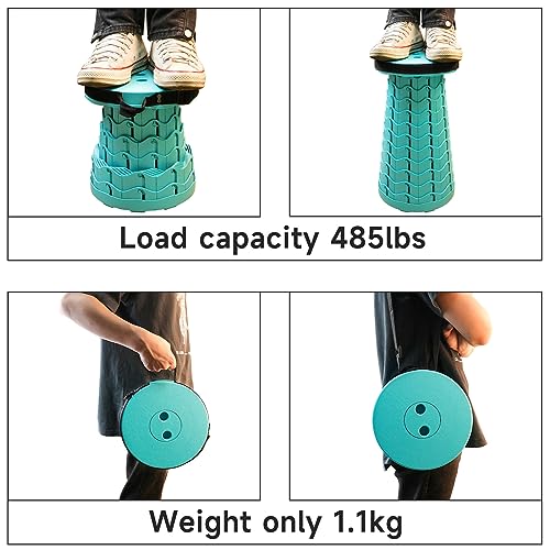 Portable & Lightweight Foldable Camping Chair for Adults, Heavy Duty Folding Stool with Adjustable Shoulder Strap, Perfect for Picnic, Beach, Backyard, and Sporting Events, Max Weight 400lbs - color: Mint Green