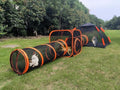 4 in 1 Pet Cat and Dog Tunnel Tent Foldable Pet Tent Outdoor Pop Up Pet Playpen Cage Fences House (Styles 4) - style: Styles 4