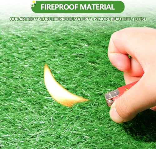 Artificial Grass Rug Turf for Dogs Indoor Outdoor Fake Grass for Dogs Potty Training Area Patio Lawn Decoration - size: 78.74 x 39.37 Inch (Pack of 1)