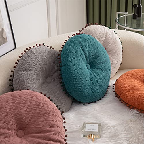 Round Cushion Ball Round Pillow Sofa Cushion Floor Pillow (Grey, 15.7in40cm) - color: Grey