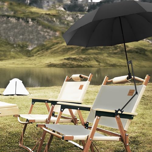 XLINGZA UPF 50+ Beach Umbrella with Adjustable Universal Clamp - style: Manual/XXL
