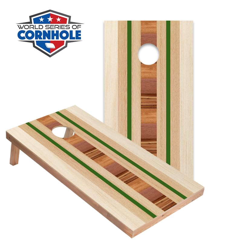 World Series of Cornhole Regulation Size Cornhole Boards – Lightweight & Durable All-Wood Construction | Backyard Bean Bag Toss Set | Rugged Outdoor Game for Tailgates, BBQs, & Backyard Battles - color: Pacific Surf