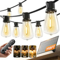 KYY 198FT(192+6) Solar String Lights Outdoor Waterproof with USB Charging & Remote, Dimmable & Timable, Solar Powered Patio Lights with LED Shatterproof Bulbs for Deck Backyard Porch Garden Camping - size: 192+6FT(60 Sockets)