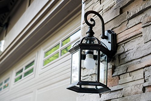 Trans Globe Lighting 4181 BK Wentworth Collection 15 Inch One Light Outdoor Wall Lantern I Black Finish I Traditional Style Light Fixture I