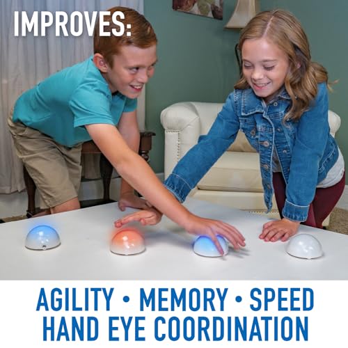 Fotorama Tap It Wireless Reaction Light Game, 4 Games in One Touch Play Set, Builds Hand-Eye Coordination Agility & Memory, Gifts for Kids Ages 6 & Up