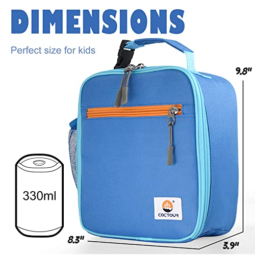 CaCTOUR Lunch Box Kids,Premium Insulated Lunchbox for Girls Boys,Soft Mini Cooler Bag Back to School Thermal Reusable Lunch Bag for Work School Picnic (Blue) - color: A-Blue