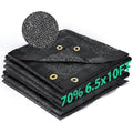 Kesfitt 70% Shade Cloth 6.5x10 ft, Breathable HDPE Mesh Sun Shade Tarp for Garden & Greenhouse, UV Resistant Outdoor Shade Fabric with Copper Grommets for Plants, Patio, Yard - size: 6.5ftx10ft, style: 70% Shading Rate