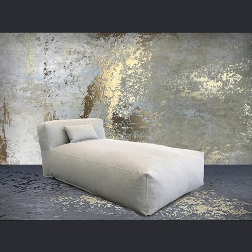 Dineli Modern ANNY-H Lounge Chair Outdoor Bed Lounger Outdoor Couch Sofa Comfy Patio Furniture Dense Foam Pool Loungers Lazy Sofa for Outside, Water-Resistant Sunbed (Light Gray, 70'' Length) - color: Light Gray, 70'' Length