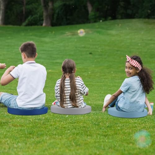 4 Pcs 12" Flexible Seating for Classroom Bulk Round Floor Cushions for Colorful Round Floor Seating Classroom Floor Flexible Seating Cushions with Handles for Adults School Office - color: 18, size: 4pcs:30cm/12in