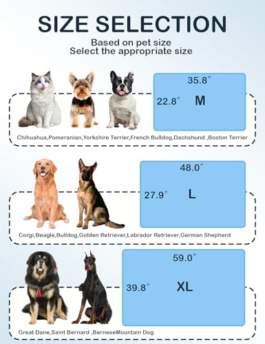 Dog Cooling Mat, Reversible Self-Cooling Mat for pet, Cool Fabric Top & Velvet Back, Portable Ice Cool Fabric Dog Bed, Easy Washable Summer Pets Cool Pad for Indoor Outdoor (M(35.8″*22.8″)) - size: M(35.8″*22.8″)