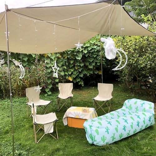Inflatable Couch for Camping,Inflatable Lounger Air Sofa Chair,Portable Festival Couch for Outdoor, Beach, Hiking, Picnics, Music Festivals (Cactus) - color: Cactus