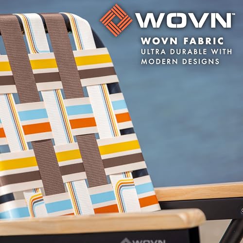 GoSports WOVN Beach Backpack Chair - 9 Styles Available - Premium Folding Camping Chair - color: Drifter