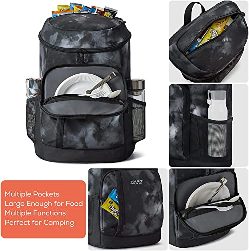 TOURIT Cooler Backpack Lightweight Insulated Backpack Cooler Leak-Proof for Men and Women, Sports Fan Coolers - color: 01-Dyed Black