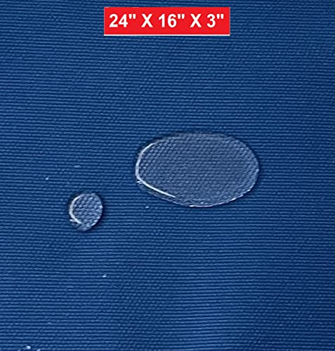 Dogbed4less Memory Foam Platform Dog Bed, Crate Mattress for Orthopedic Joint Relief with Waterproof Removable Cover Small 24X16X3 Pacific Blue - color: Pacific Blue, size: 24x16x3 Inches