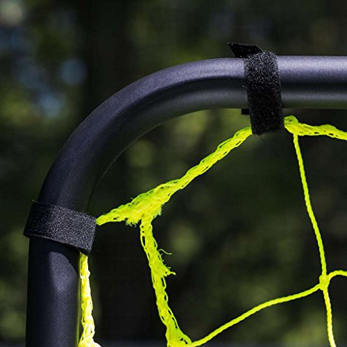 Franklin Sports Competition Soccer Goals - Backyard Portable Steel Soccer Goals - Adult + Youth Soccer Goal with Net + Ground Stakes Included - Multiple Sizes + Colors - color: Black, style: Folding 12' x 6'