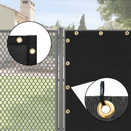 UPGRADE Balcony Privacy Screen Fence 3'x4' Black Outdoor HDPE Mesh Panels for Deck,Balcony,Backyard,Patio with Zip Ties,Customized Avaliable-3 Length