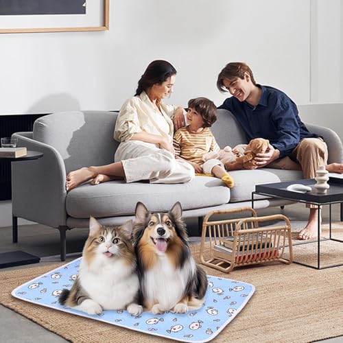 Dog Cooling Mat - Pressure Activated Cooling Pad, Gel Mat | Portable Lightweight for Dogs, Easy Clean, Heatstroke Prevention, Joint, Suitable for All Breeds and Senio - color: M
