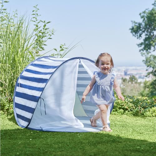 Babymoov Baby Anti UV Tent, Sun Protection UPF 50+, Pop Up Play Tent and Sun Shade, Marine (Summer 2025 Edition) - style: Marine Tent