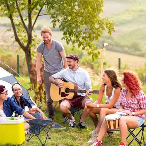 VOLIXOD Folding Portable Camping Stool for Adults, Lightweight Collapsible Stool for Outdoor Footrest Fishing Hiking Gardening and Beach with Carry Bag(400 LBS Capacity) - size: (1 Piece)