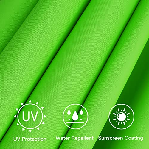 Sunnyglade 7.5ft Patio Umbrella Replacement Canopy Market Umbrella Top Outdoor Umbrella Canopy with 6 Ribs - color: Grass Green