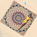 Beach Blanket Waterproof Sandproof 1-7 Adult Oversized 78 '' × 81 '' Lightweight Durable Compact Sand Free Extra Large Beach Mat for Travel Camping Hiking Picnic Blanket - color: Mandala2, size: 78“x81”