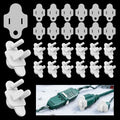 12-Pack Weatherproof Gaskets and Plug Protector Covers, Silicone & Plastic Waterproof Outdoor Plug Protector, Stop GFCI Tripping for Christmas Lights, Pool Pumps, Fits 2 & 3 Prong Plugs