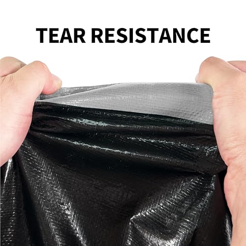 Tarp Heavy Duty 8x10ft Waterproof Tarps,10mil Uv Resistant,Multipurpose Silver/Black Tarps for Cars,Camping,Roof,Ship,Garden.by-MVPNET - color: Silver/Black, size: 8x10