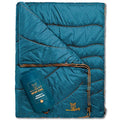 Wise Owl Outfitters Outdoor Camping Blanket – Lightweight Packable Puffy Quilt for Backpacking, Hiking & Travel – Warm Water Resistant Blanket for Cold Weather Camping - color: Blue