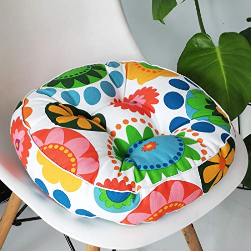 vctops 1PC Indoor Outdoor Bohemian Round Chair Cushion Seat Pad Floor Cushion Pillow (Sun Flower 2, 16"X16") - color: Sun Flower 2, style: 16Inchx16Inch/40x40cm