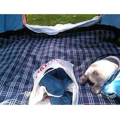 Wind Tour Waterproof Picnic Blanket with Carry Strap - Foldable Sandproof Outdoor Mat for Camping, Beach, Park - 59" x 71",Navy Blue(Single Mat) - color: 59" X 71",navy Blue(single Mat)