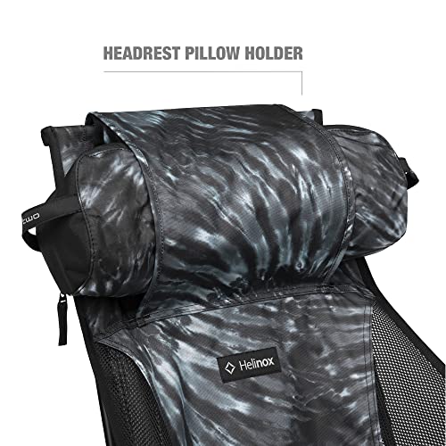 Helinox Chair Two Ultralight, High-Back, Collapsible Camping Chair, Black Tie Dye, with Pockets - color: Black Tie Dye