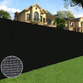 Sunnyglade 5 feet x 100 feet Privacy Screen Fence Heavy Duty Fencing Mesh Shade Net Cover for Wall Garden Yard Backyard (Black, 5 ft X 100 ft) - color: Black, size: 5 ft X 100 ft