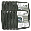 Kotap 9 x 12 Ft. Heavy-Duty Protection/Coverage Tarp, 8-mil, Reversible, Multi-Use, Waterproof, Green-Silver, 10-Pack (TGS-0912-10) - size: 9 x 12 Ft., (10-Pack), style: Heavy-Duty 137 GSM Green/Silver